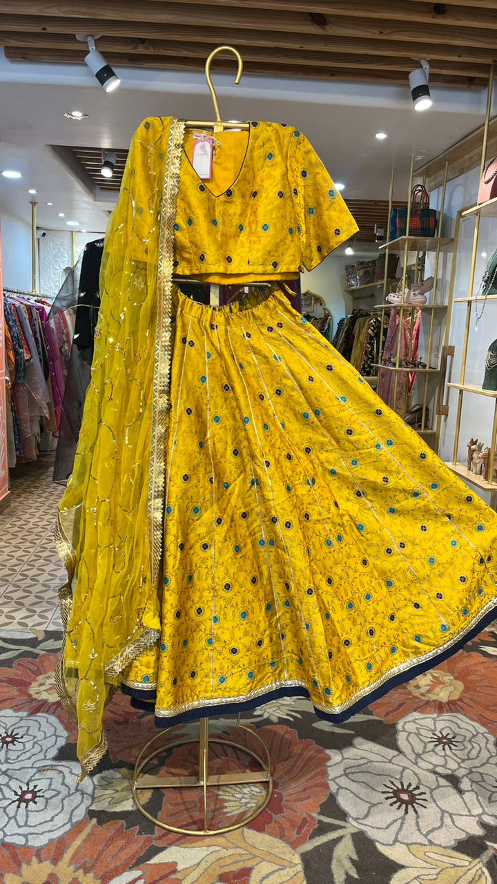 BLOOM YELLOW LEHENGA SET Gulabo Jaipur