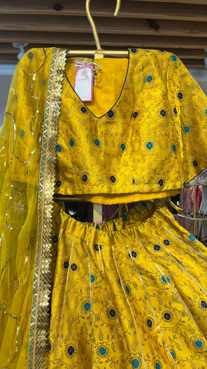 BLOOM YELLOW LEHENGA SET Gulabo Jaipur