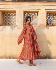 Abaya Red Kurta Set 8