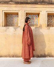 Abaya Red Kurta Set 7