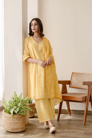 Anjuli Yellow Straight Kurta Set 4