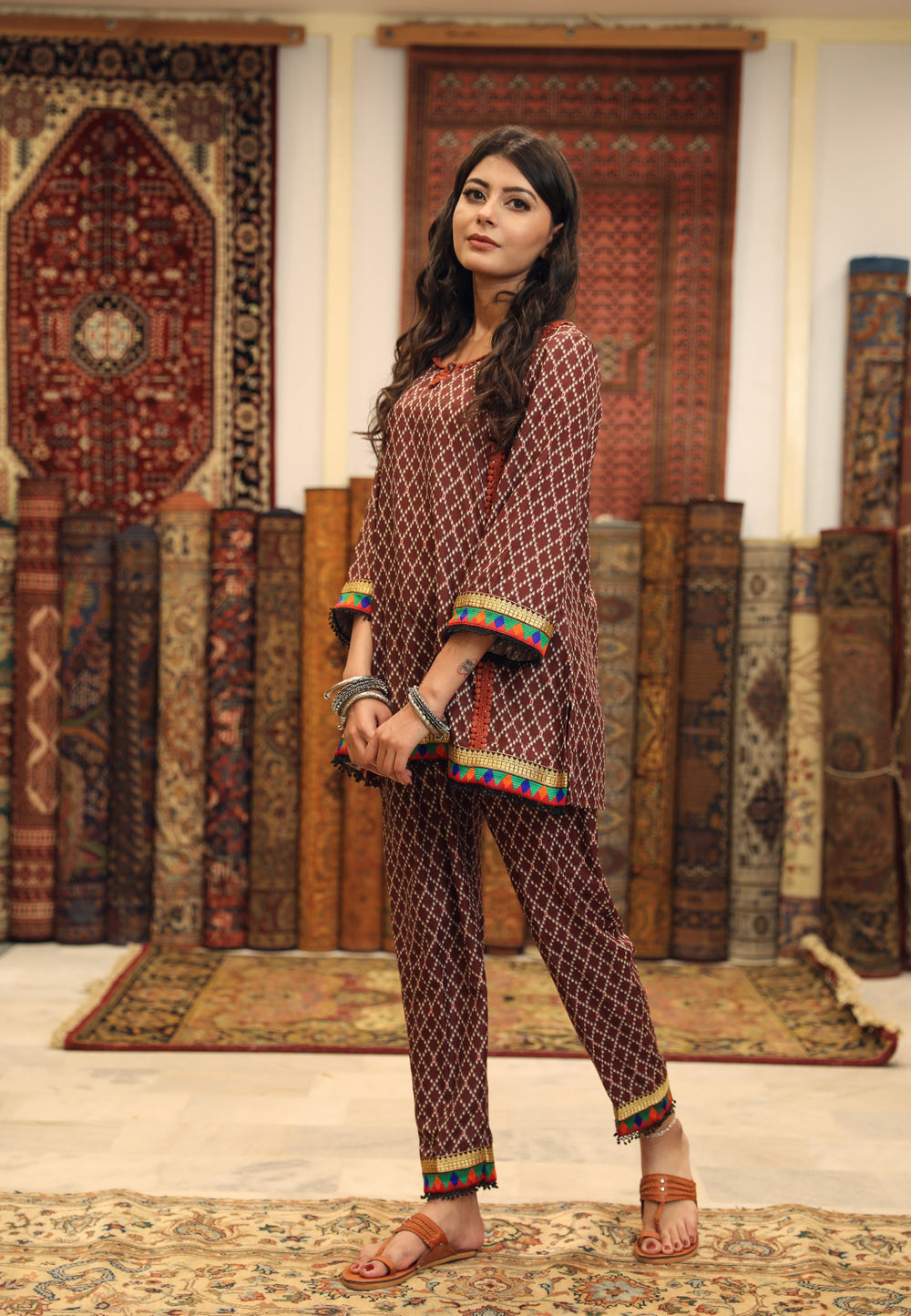 Abra Brown Set Gulabo Jaipur
