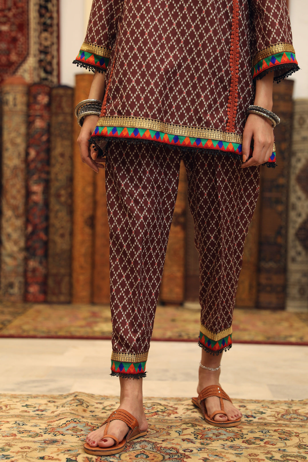 Abra Brown Set Gulabo Jaipur