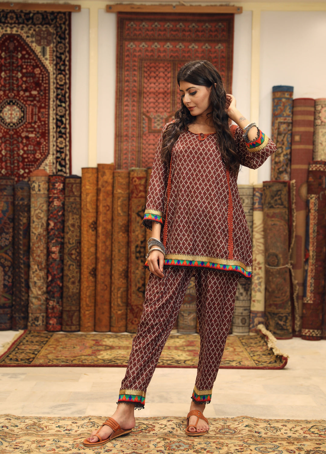 Abra Brown Set Gulabo Jaipur