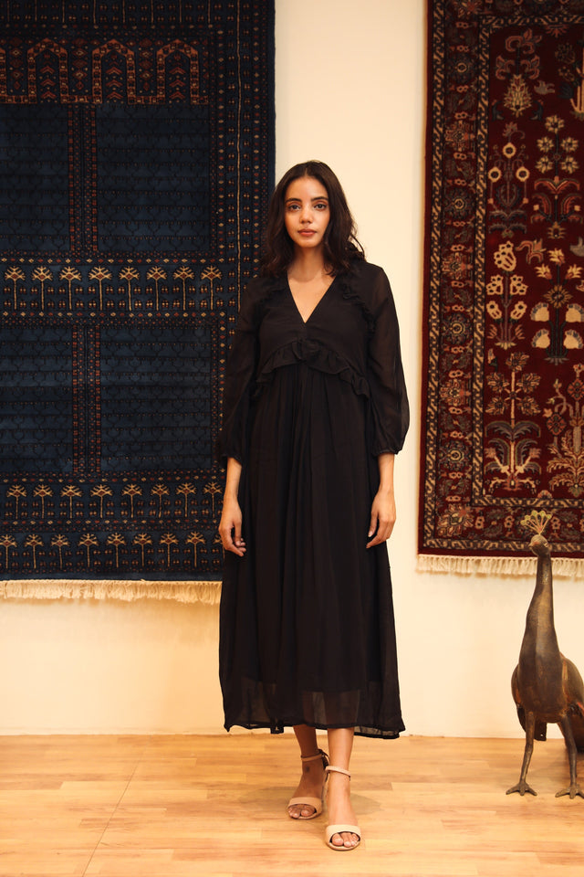 Amina Black Dress