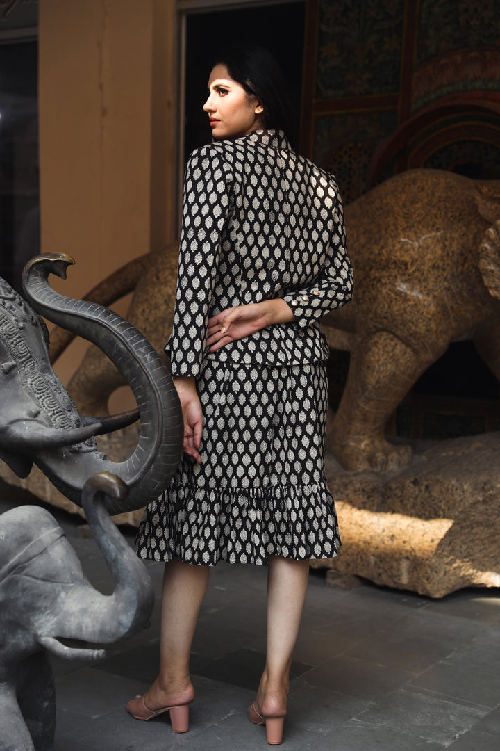 Aqsa Black Dress Gulabo Jaipur