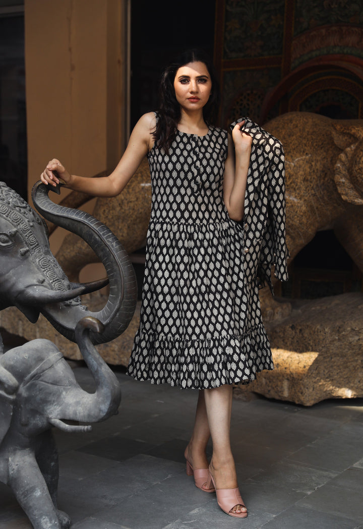 Aqsa Black Dress Gulabo Jaipur