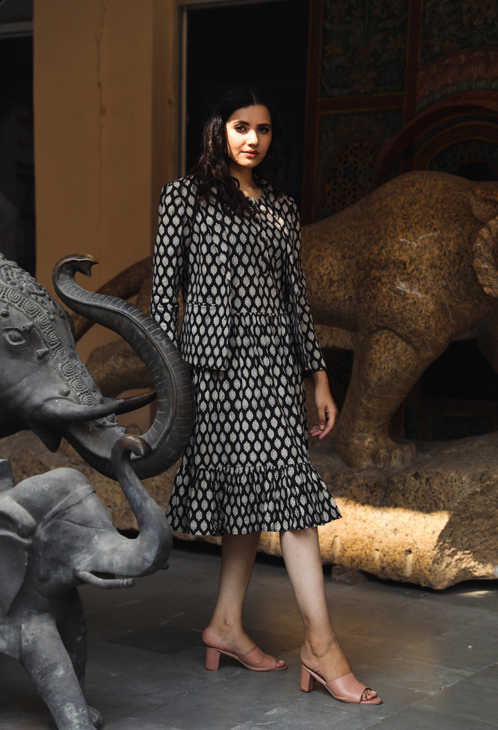 Aqsa Black Dress Gulabo Jaipur