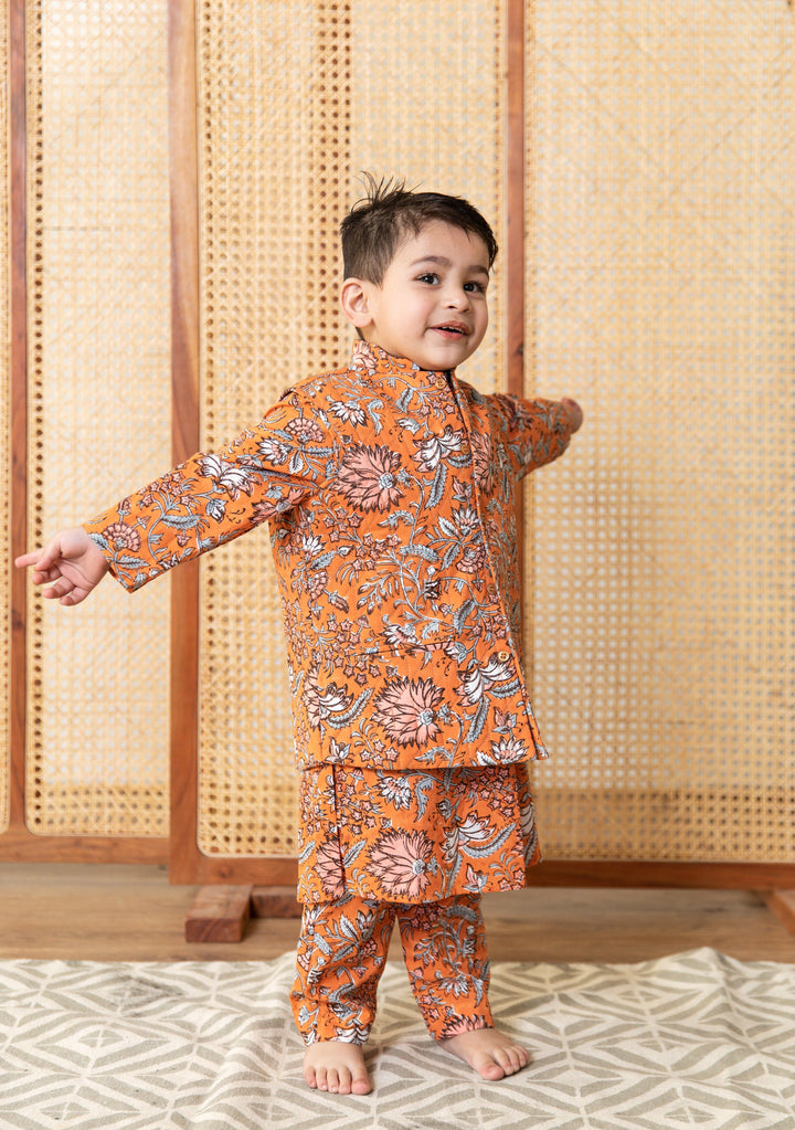 Avir Orange Set Gulabo Jaipur