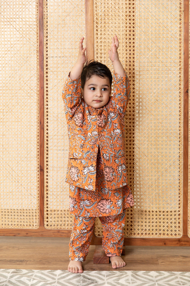 Avir Orange Set Gulabo Jaipur