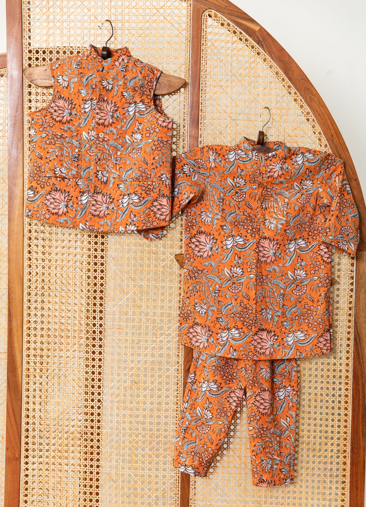 Avir Orange Set Gulabo Jaipur