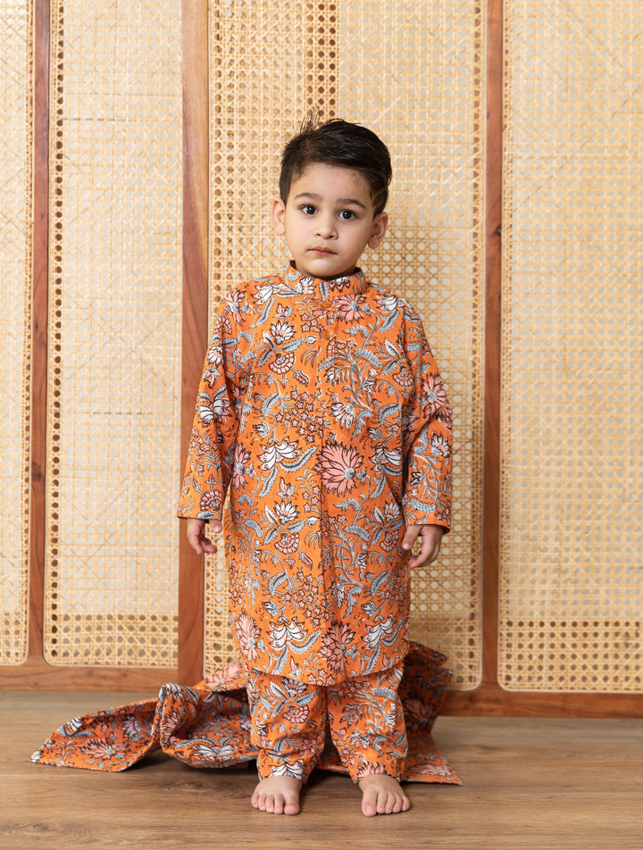 Avir Orange Set Gulabo Jaipur