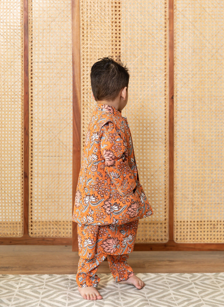 Avir Orange Set Gulabo Jaipur