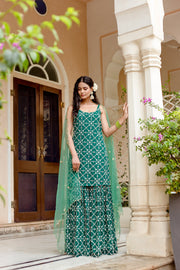 Alina Green Sharara Set 3