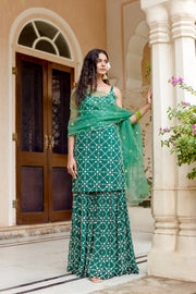Alina Green Sharara Set 4