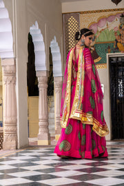 Chanchal pink  Georgette Lehenga Set With Dupatta 3