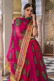 Chanchal pink  Georgette Lehenga Set With Dupatta 2