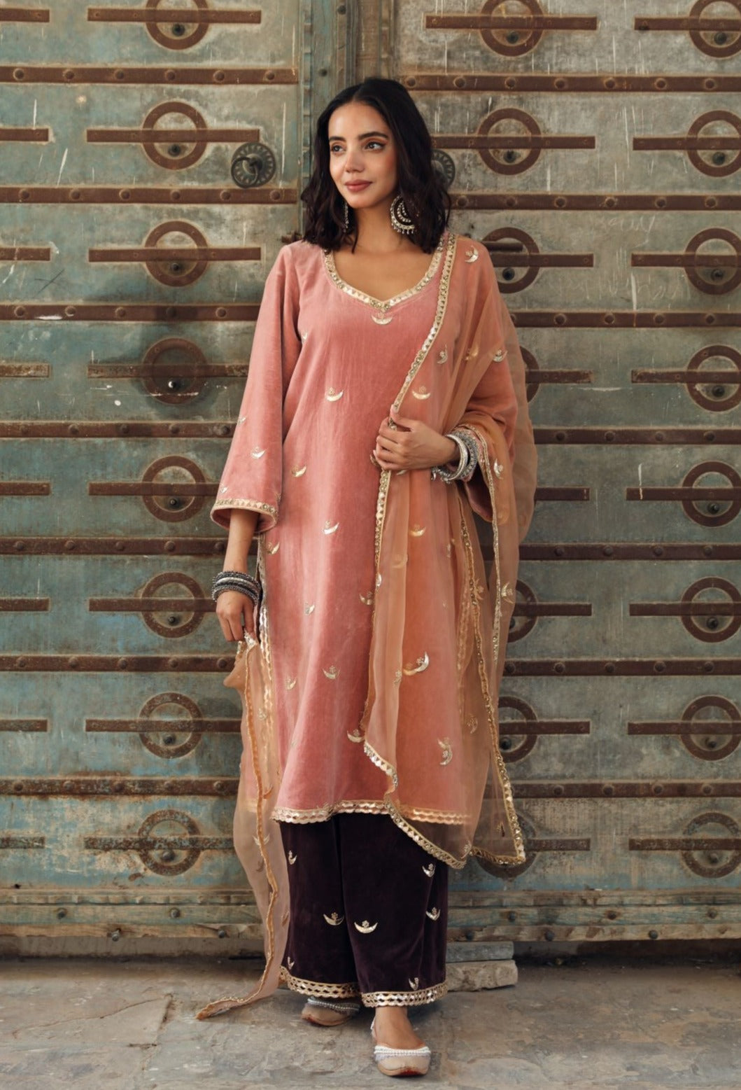 Chand Peach Set Gulabo Jaipur