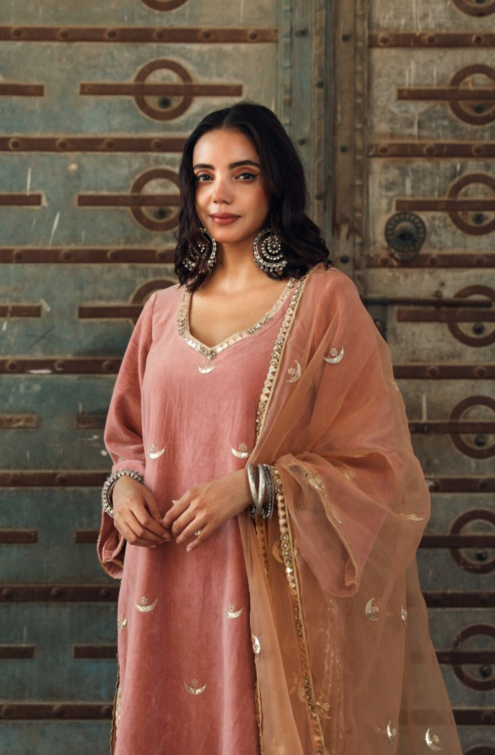 Chand Peach Set Gulabo Jaipur