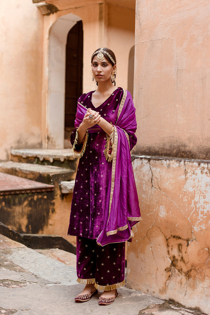 Chitra Purple Set Gulabo Jaipur