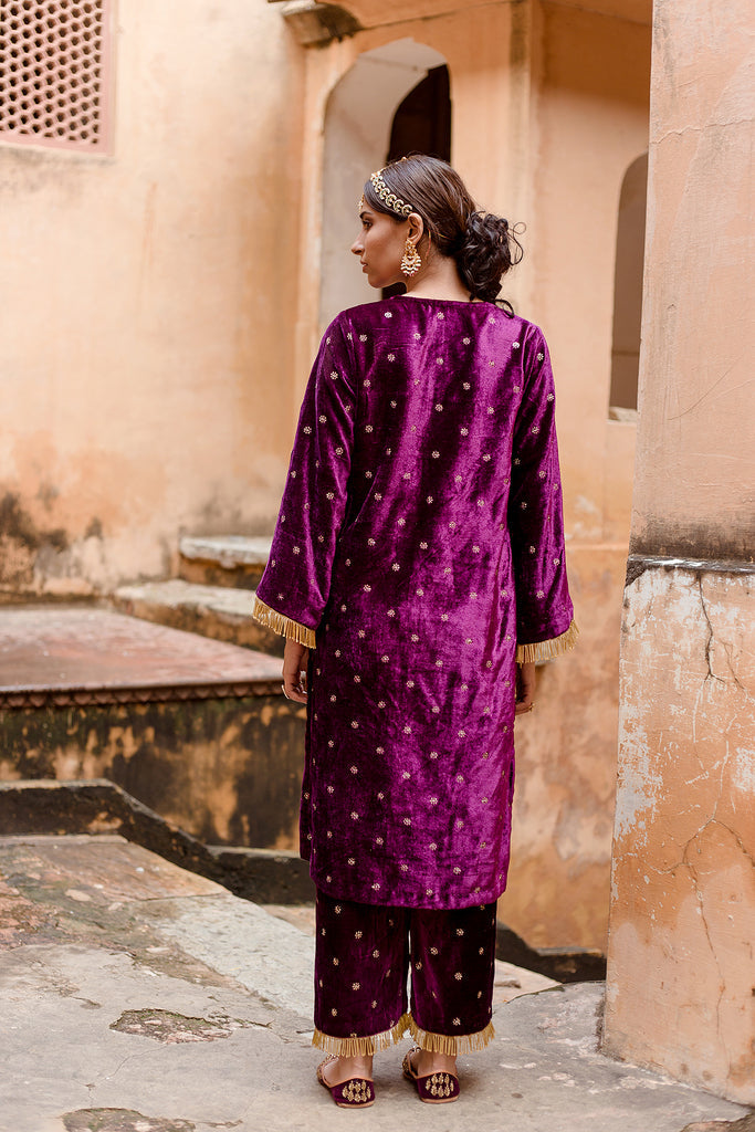 Chitra Purple Set Gulabo Jaipur