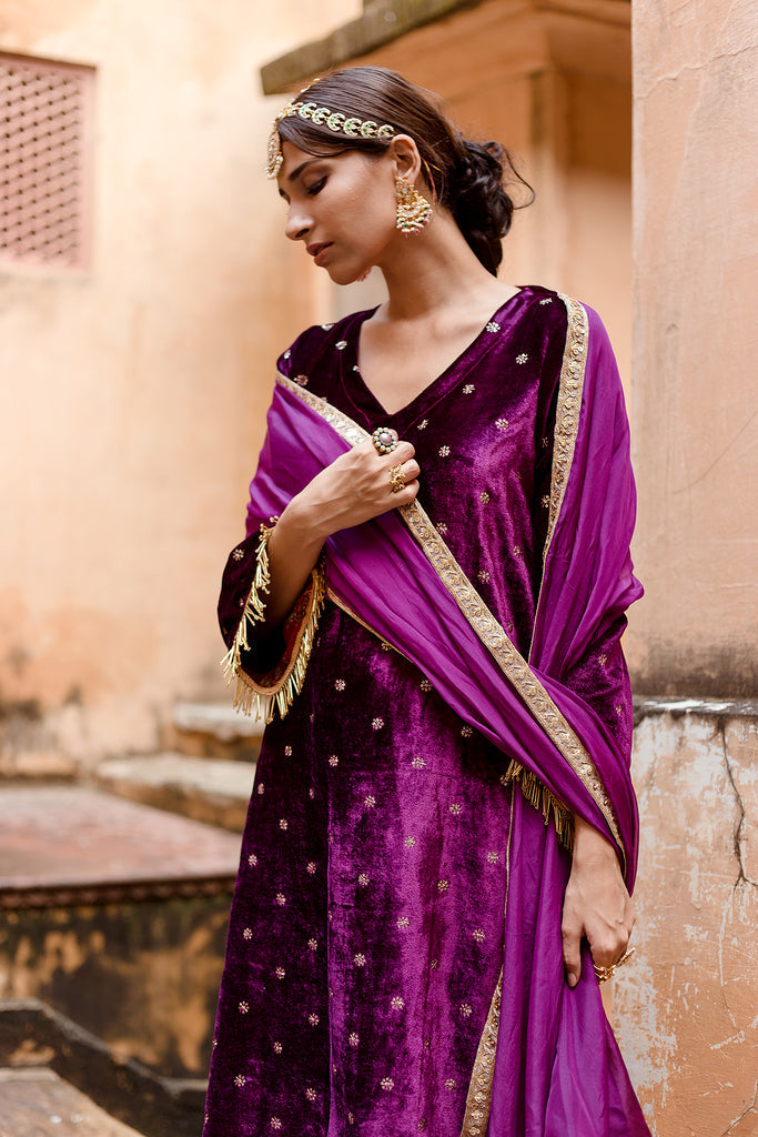 Chitra Purple Set Gulabo Jaipur
