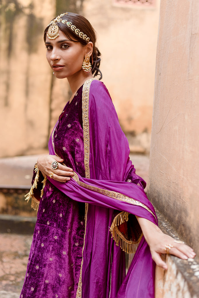 Chitra Purple Set Gulabo Jaipur
