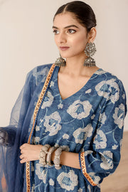 Dia Blue Straight Kurta Set 5