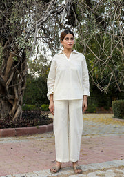 Ekta White Cotton Co-Ord Set 1