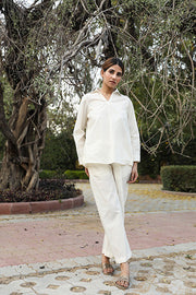 Ekta White Cotton Co-Ord Set 5