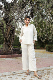 Ekta White Cotton Co-Ord Set 2