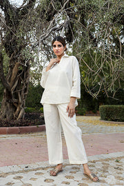 Ekta White Cotton Co-Ord Set 3