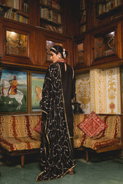 Gold Zardozi Emira Black Cottin Kurta Set With Cotton Dupatta 3