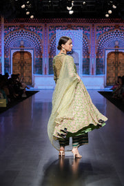 Farah Green Anarkali Set 3