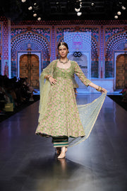 Farah Green Anarkali Set 4