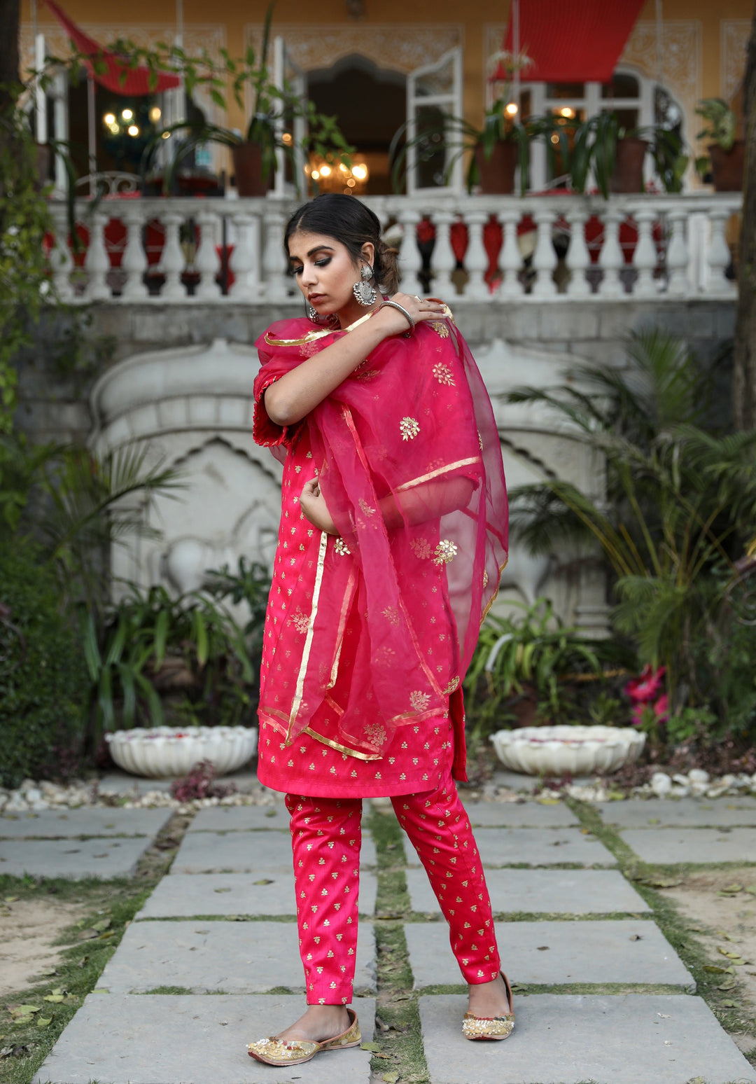 Falki Pink Straight Set Gulabo Jaipur