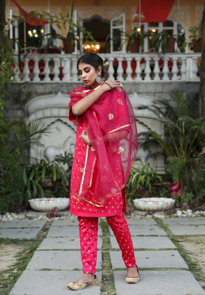 Falki Pink Straight Set Gulabo Jaipur