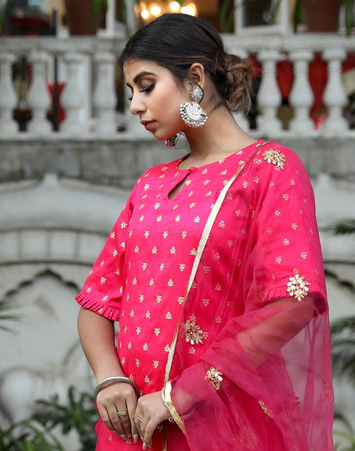 Falki Pink Straight Set Gulabo Jaipur
