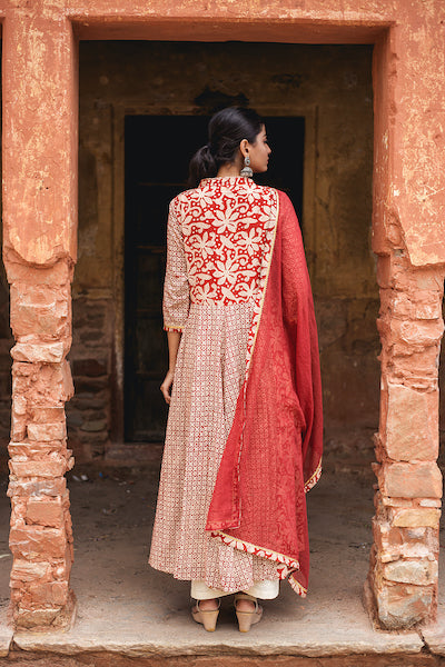 Farida Red Set Gulabo Jaipur