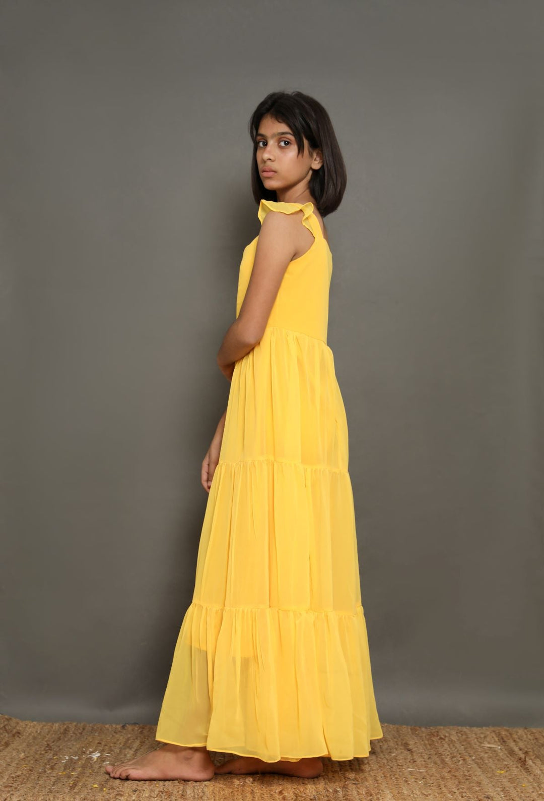 Fiona Yellow Dress Gulabo Jaipur