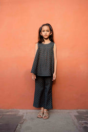 Floral Print Gulab Green Cotton  Kurta Pant Set 5
