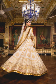 Gulnoor Ivory Lehenga Set 6