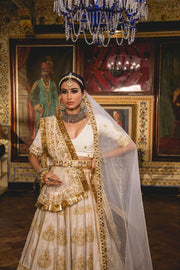 Gulnoor Ivory Lehenga Set 5