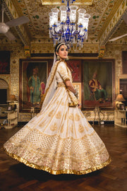 Gulnoor Ivory Lehenga Set 9