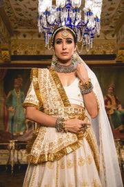 Gulnoor Ivory Lehenga Set 2