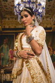 Gulnoor Ivory Lehenga Set 3