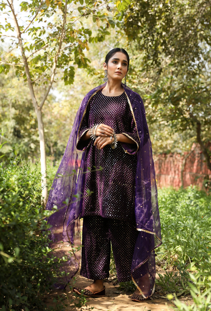 Gauhar Purple Set Gulabo Jaipur