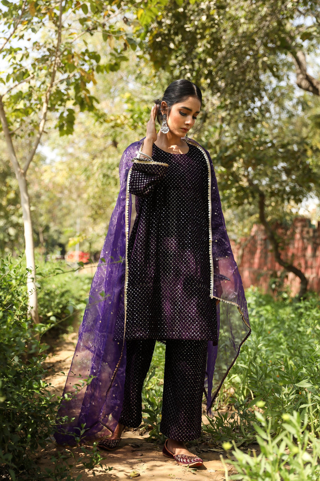 Gauhar Purple Set Gulabo Jaipur