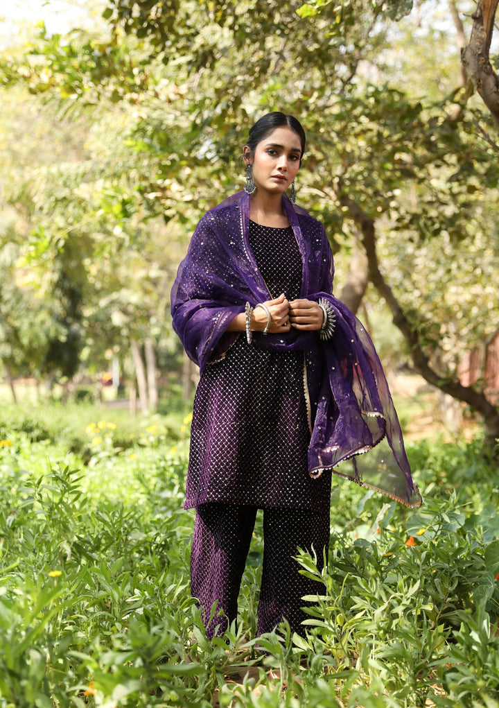 Gauhar Purple Set Gulabo Jaipur