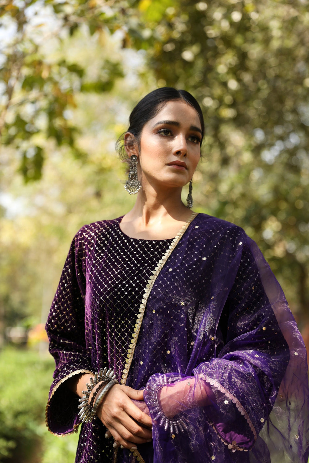 Gauhar Purple Set Gulabo Jaipur
